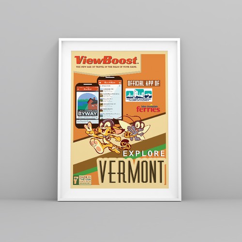 Explore design with the title 'ViewBoost Poster Design'