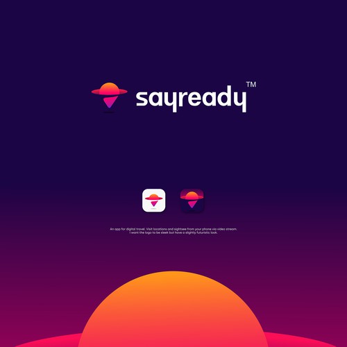 Neon design with the title 'sayready '