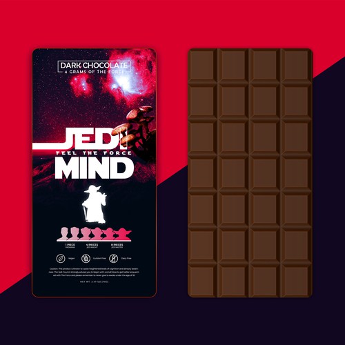 Star Wars design with the title 'Star Wars themed labels for chocolates/gummies'