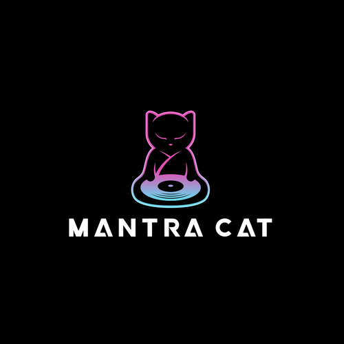 Record label logo with the title 'Mantra Cat'