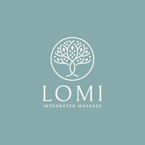 Holistic logo with the title 'Holistic massage logo'