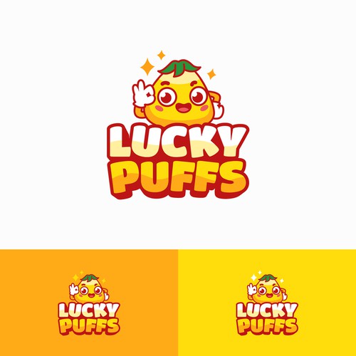 Snack logo with the title 'Lucky Puff'