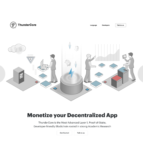 Money illustration with the title 'Technology'