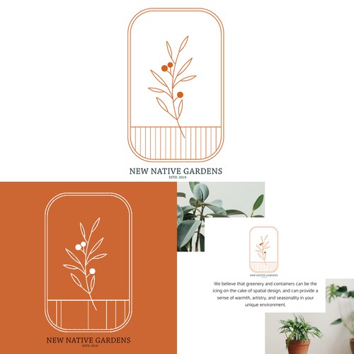 Easy to draw logo with the title 'Logo for a plant based products'