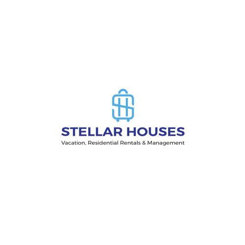 Vacation rental logo with the title 'Stellar House LOGO'