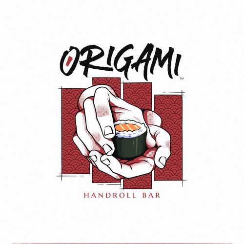 Japanese t-shirt with the title 'Origami'