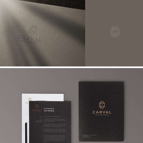 Monogram brand with the title 'Modern with a unique twist logo'