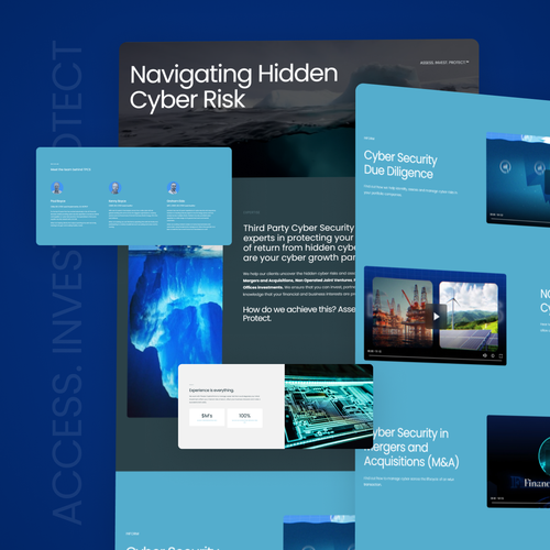 Cyber design with the title 'Third Party Cyber Security'