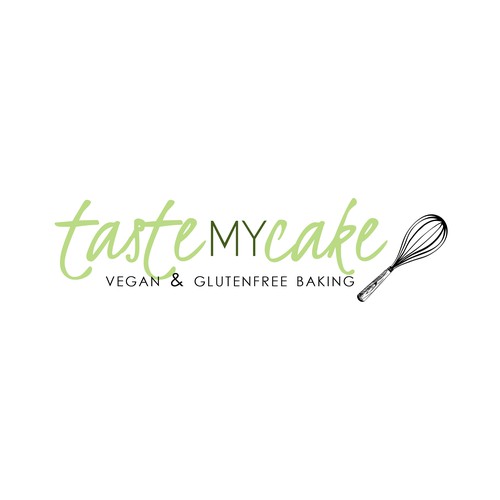 Whisk logo with the title 'Logo Concept for Vegan & Gluten free Baking'