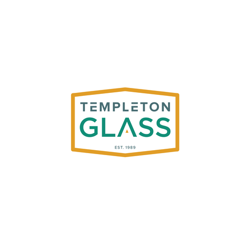 Construction design with the title 'Templeton Glass logo design'