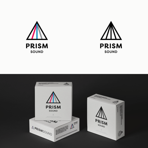 Parcel logo with the title 'Redesigned PrismSound'