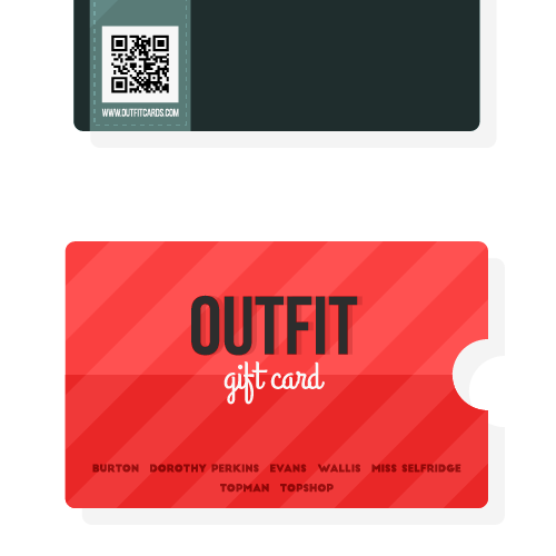 Gift card design with the title 'Gift card design.'