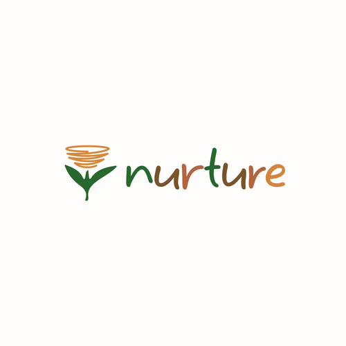 Nest design with the title 'Craft a Heartwarming Logo for Nurture'
