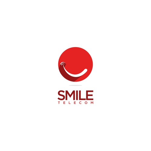 Telecommunications logo with the title 'smile  '