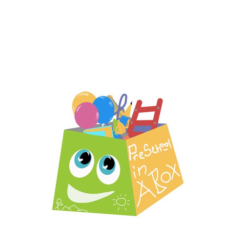Preschool logo with the title 'Box'