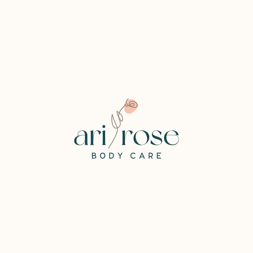 Beauty brand with the title 'Rebrand for Ari Rose Body Care'