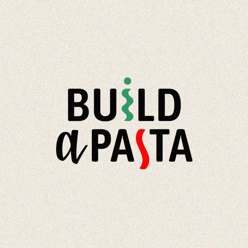 Eatery logo with the title 'BUILD A PASTA'