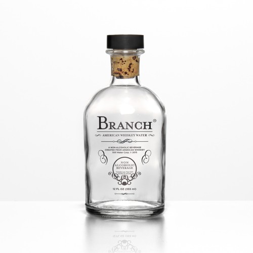 Brand label with the title 'Whiskey water'