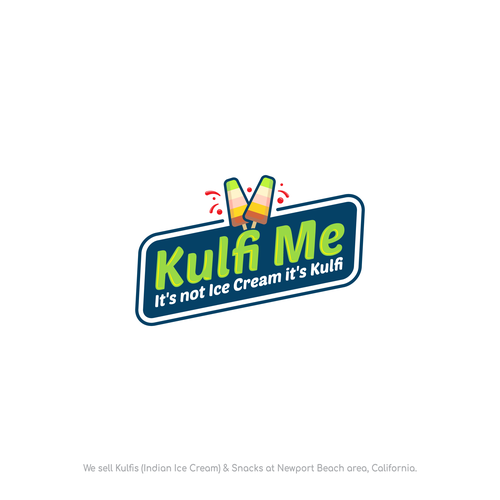 Indian logo with the title 'Any concept for KULFI ME'
