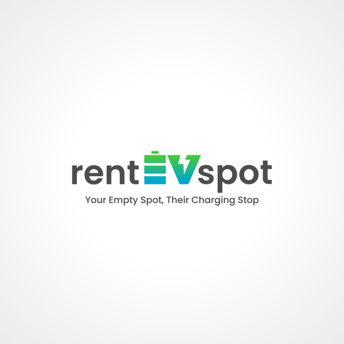 Location pin logo with the title 'Bold and clean logo for electric vehicle charging spot'