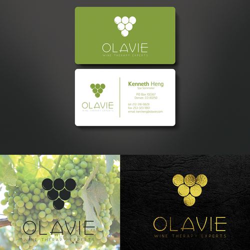 Grape design with the title 'OLAVIE'