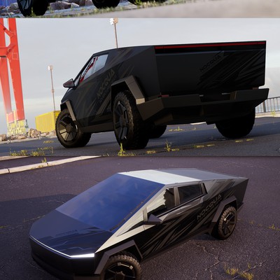 TESLA CYBERTRUCK WRAP DESIGN