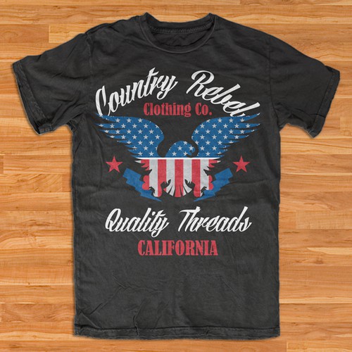 Country t-shirt with the title 'Country Rebel Clothing Co. - Graphic Tee'