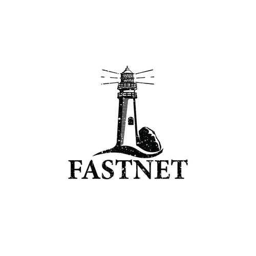Lighthouse design with the title 'Fastnet Logo'