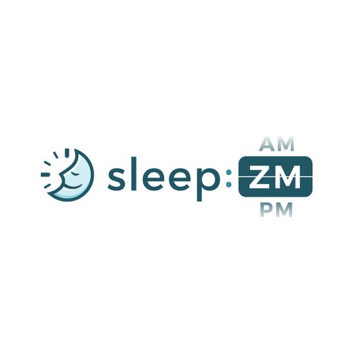 Clock design with the title 'Winning Logo Design for sleep ZM'