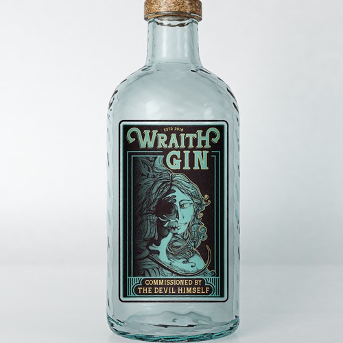 Skeleton logo with the title 'Abstract Label'