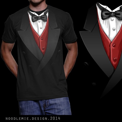 Fashion t-shirt with the title 'T-Shirt "Tuxedo" - multiple Winner possible'