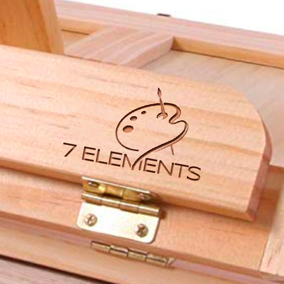 Carving logo with the title '7 Elements Logo'