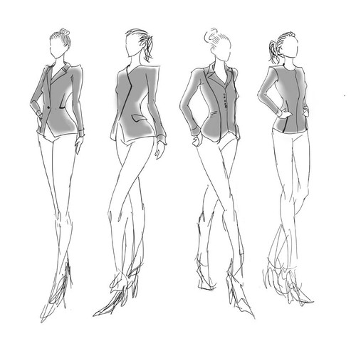 Unique artwork with the title 'Illustration for fashion company'