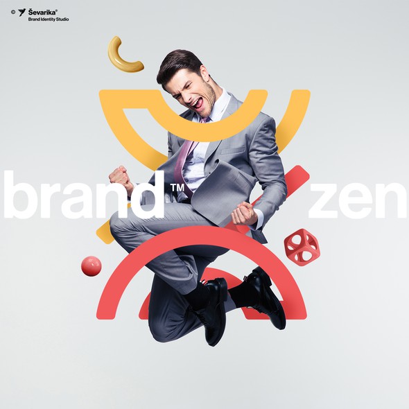 Z logo with the title 'Z monogram for ZenBrand'