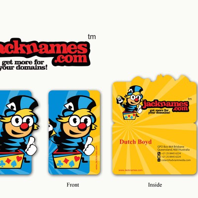 Jacknames.com Business Card Design