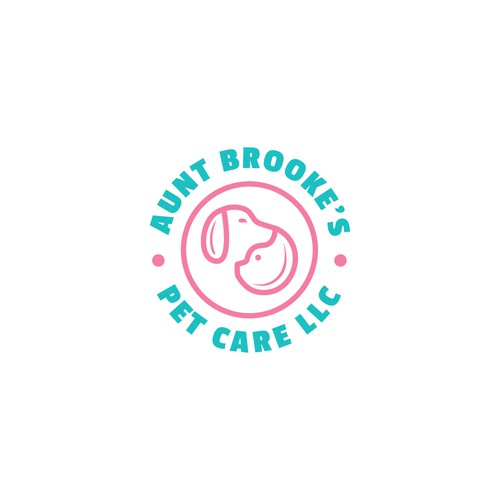 Cat brand with the title 'logo design for pet care'