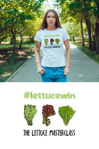 Lettuce design with the title 'T Shirt Design'