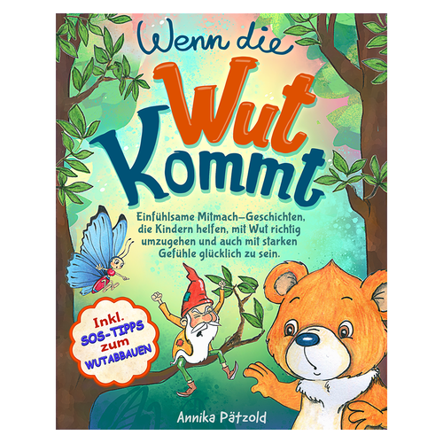 Baby book cover with the title 'A children's book that helps deal with strong feelings'