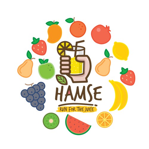 Smoothie logo with the title 'Hamse logo'