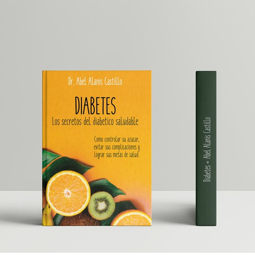Diabetes design with the title 'Capa de livro sobre a Diabetes'
