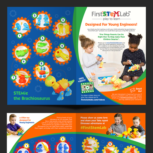 Toy design with the title 'First STEM Lab'