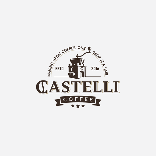 Palace logo with the title 'Castelli Coffee'