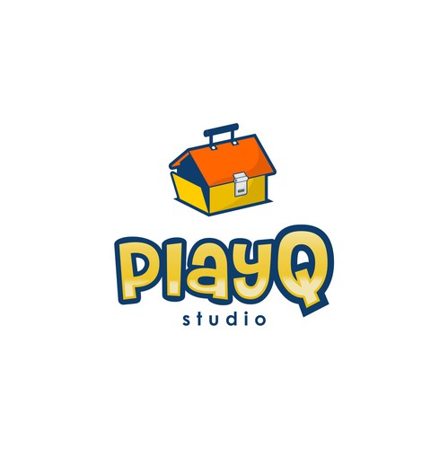 Recreation logo with the title 'Illustrative Logo Concept for Kids Games Studio'
