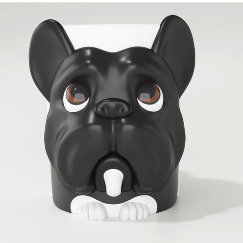 French bulldog design with the title 'French Bulldog Mug Design'