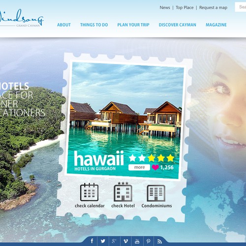 House website with the title 'Website design neede for travel-related website'
