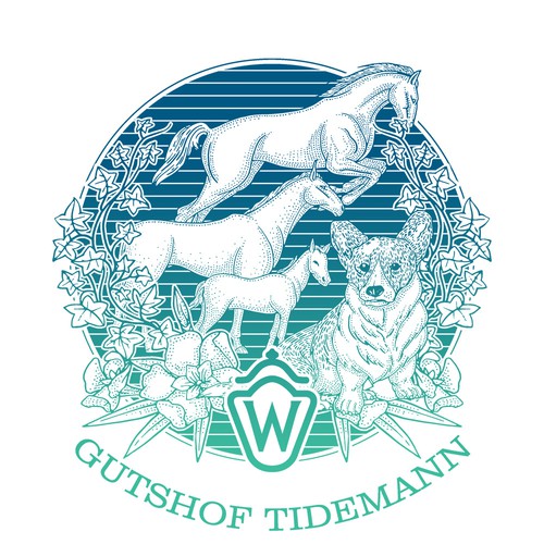 German logo with the title 'Gutsof Tidemann Logo/ illustration'