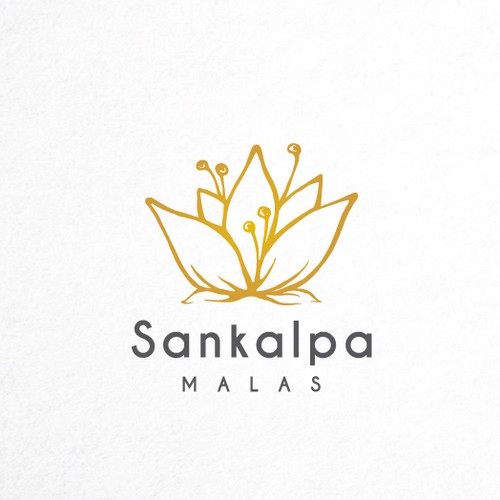 Stylish design with the title 'Stylish Lotus Flower Logo'