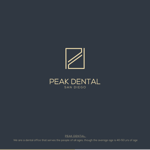 Peak design with the title 'modern logo'