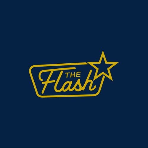 Mid-century modern logo with the title 'The Flash'