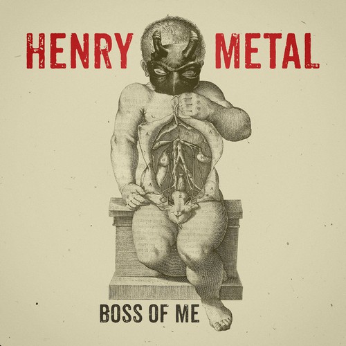 Collage artwork with the title 'Boss of me single cover '